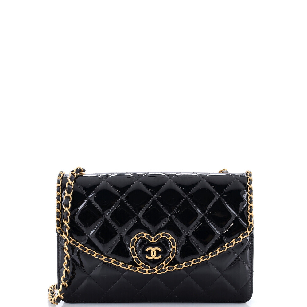 Chanel Small Heart Chain Flap Bag